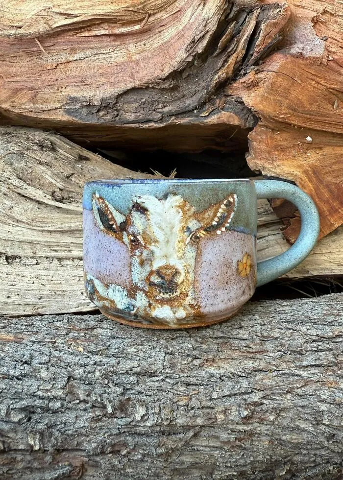 Goats Painted In Glaze