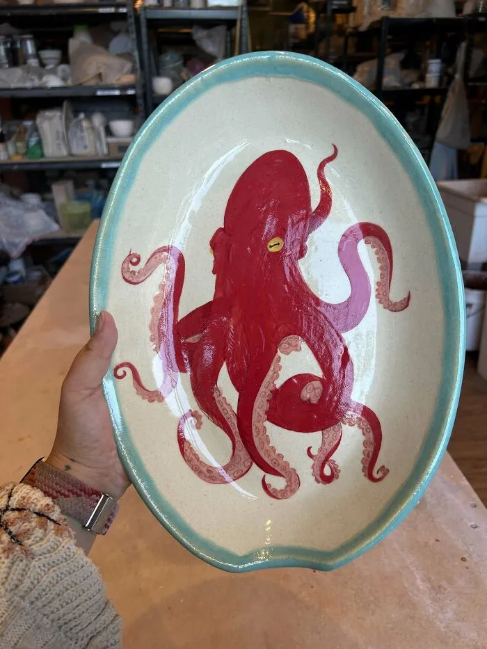 My Octopus Plate Has Been Fired!