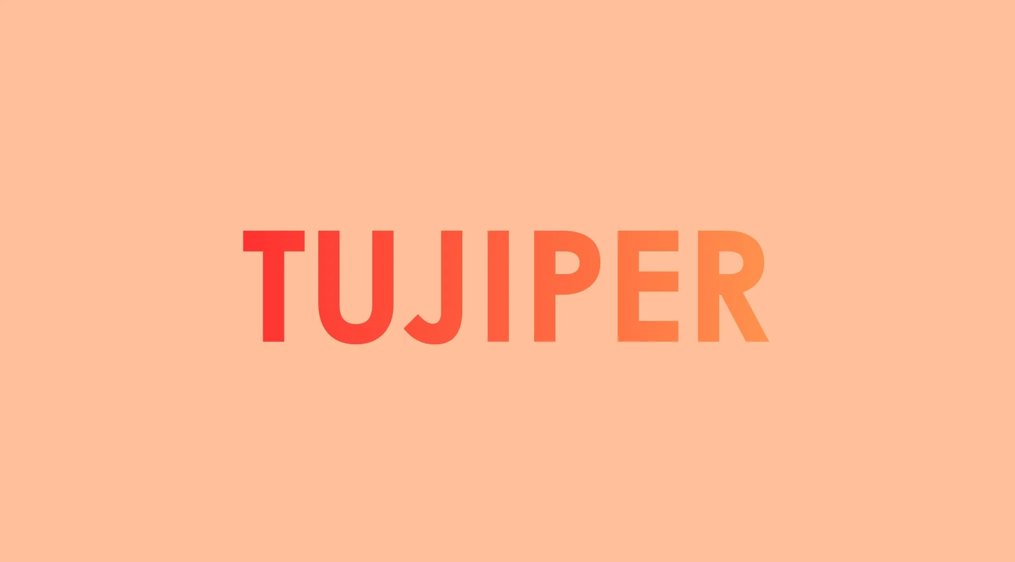 Unscramble General Knowledge Words: The word Tujiiper in gradient red and orange on a light peach background.