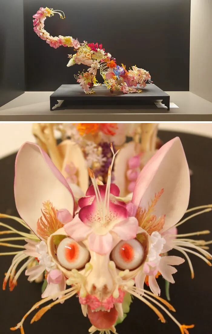 This Artist Creates Surreal Fairies, Floral Skeletons, And Mythical Creatures Out Of Natural Materials (33 Pics)