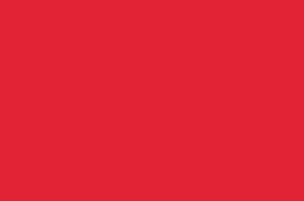 A solid field of red, representing a vibrant color choice.