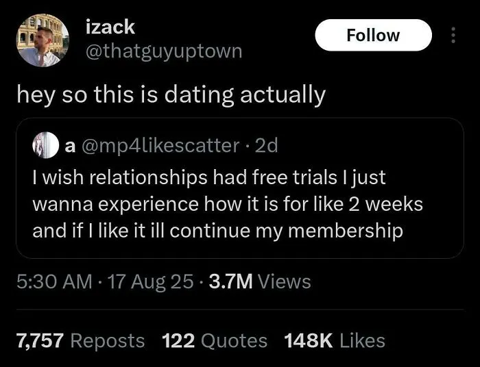 That Means A Divorce Would Be A Subscription Cancellation