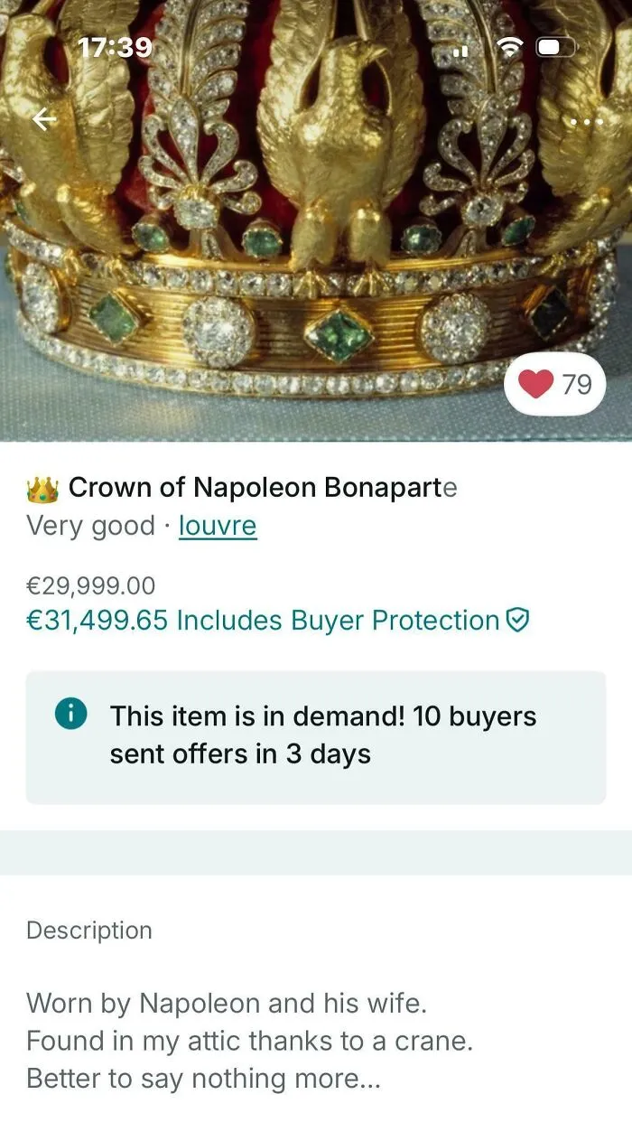 Selling My Royal Crown