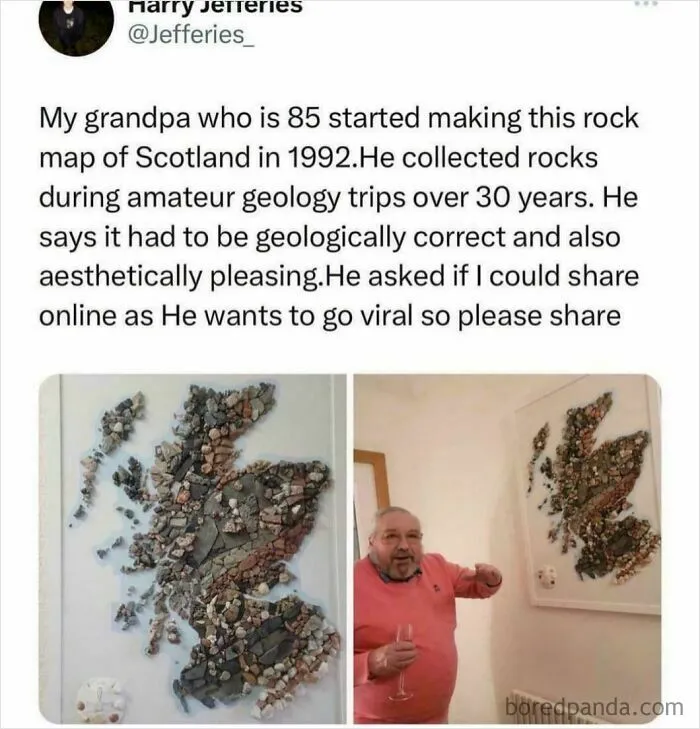 Chad Makes Rock Map Of Scotland