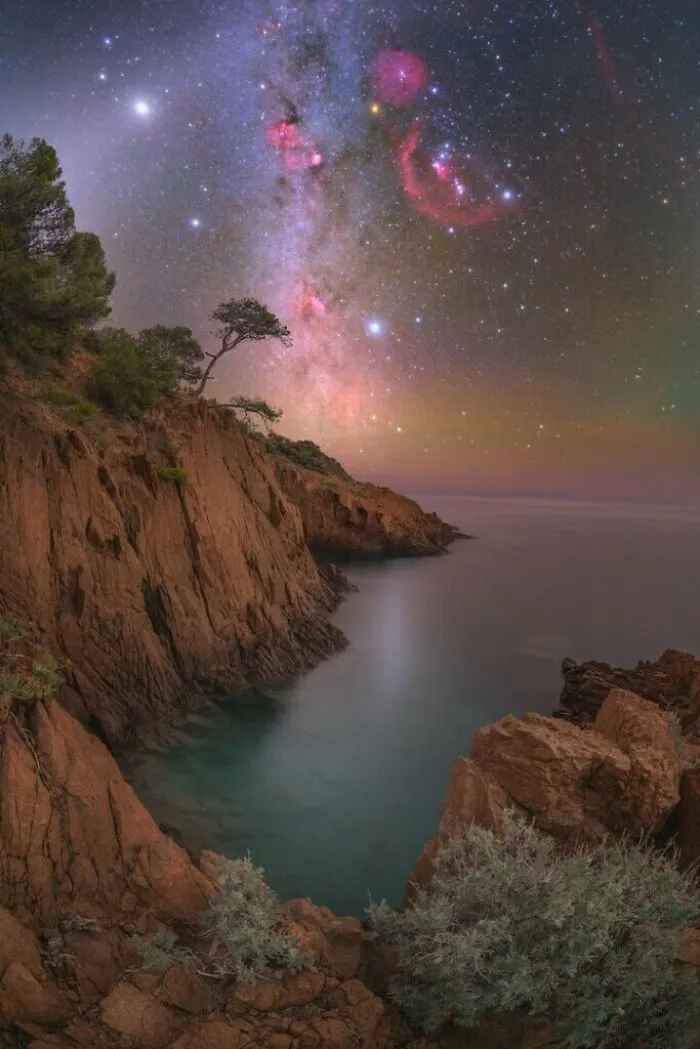 “Celestial Light Over Sea Cliffs” By Anthony Lopez