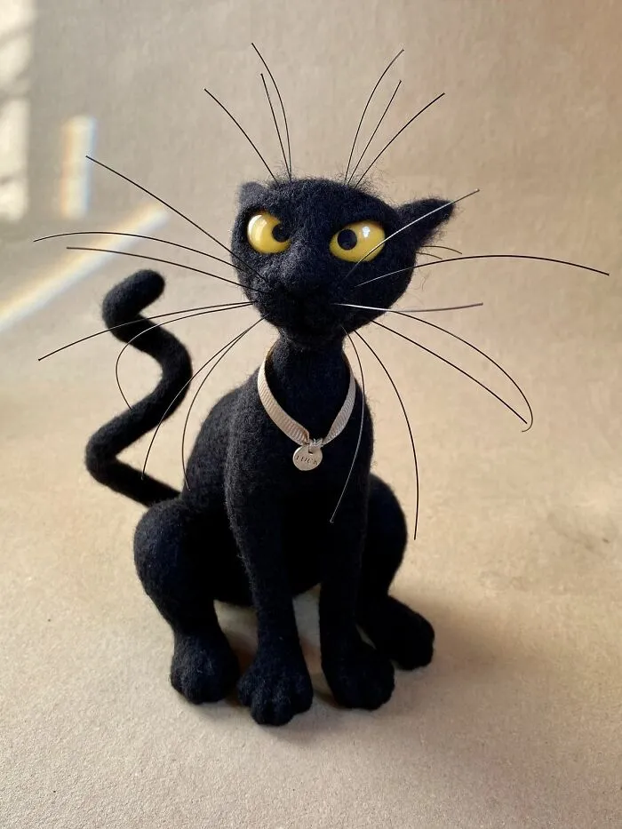 Artist Makes Felted Cats With Whiskers That Deserve Their Own Fan Club (43 Pics)