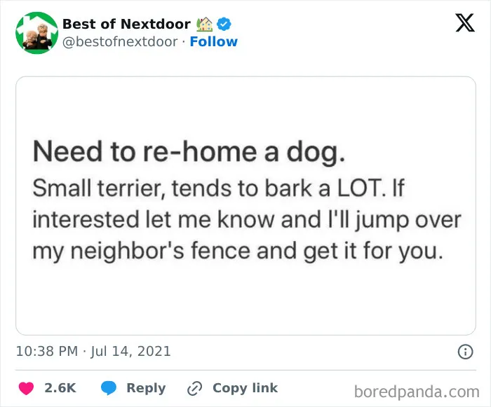 87 Unhinged And Entertaining Neighbor Antics Shared By This X Page (New Pics)