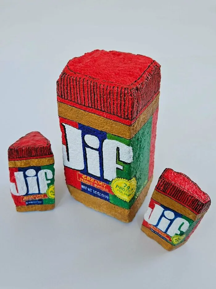 40 Colorful Stone Creations By This Artist That Turn Rocks Into Iconic Foods And Famous Products