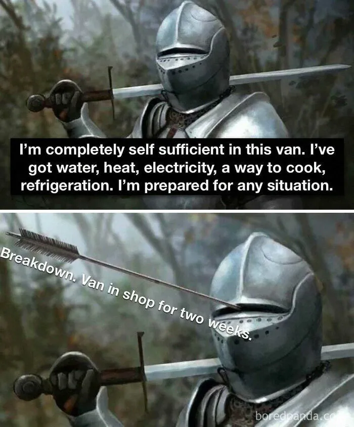 “Sparkling Homelessness”: 69 Memes That Perfectly Nail The Reality Of Living Out Of A Van