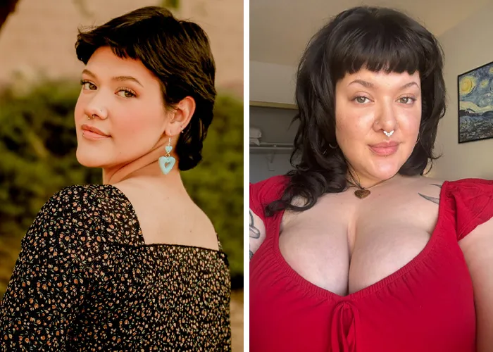 Before and after facial transformation with makeup and styled hair 2020 vs 2026 trend