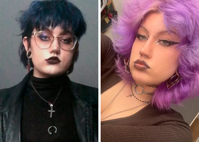 2020 vs 2026 bold hair and makeup transformation
