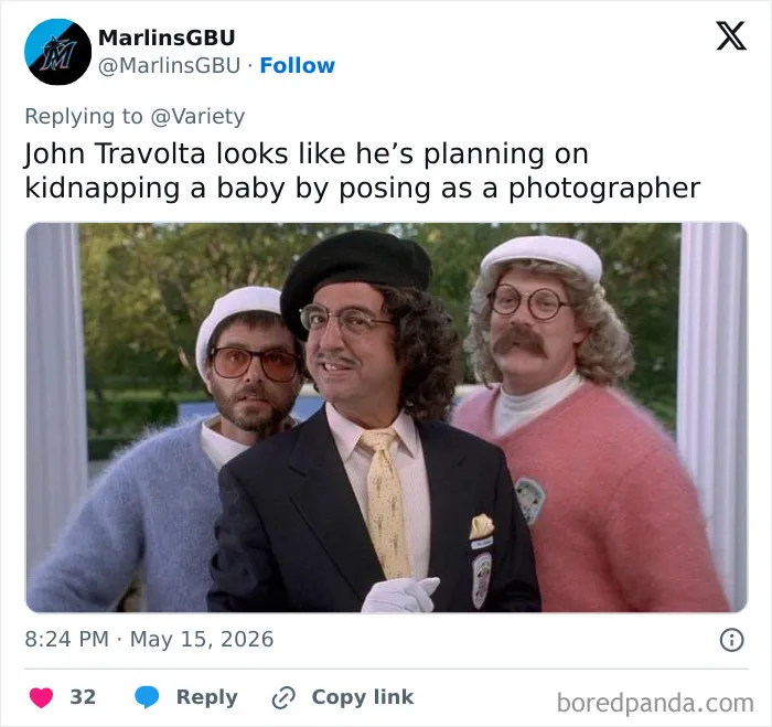 41 Hilarious Memes And Reactions To John Travolta's Unexpected Cannes Look