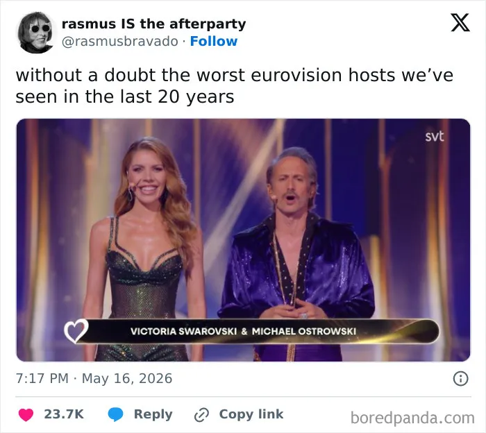 2026 Eurovision's Biggest Moments Spark A Flurry Of Memes, Here Are The Funniest Ones