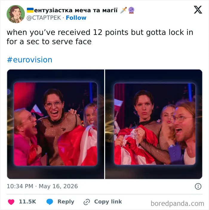2026 Eurovision's Biggest Moments Spark A Flurry Of Memes, Here Are The Funniest Ones