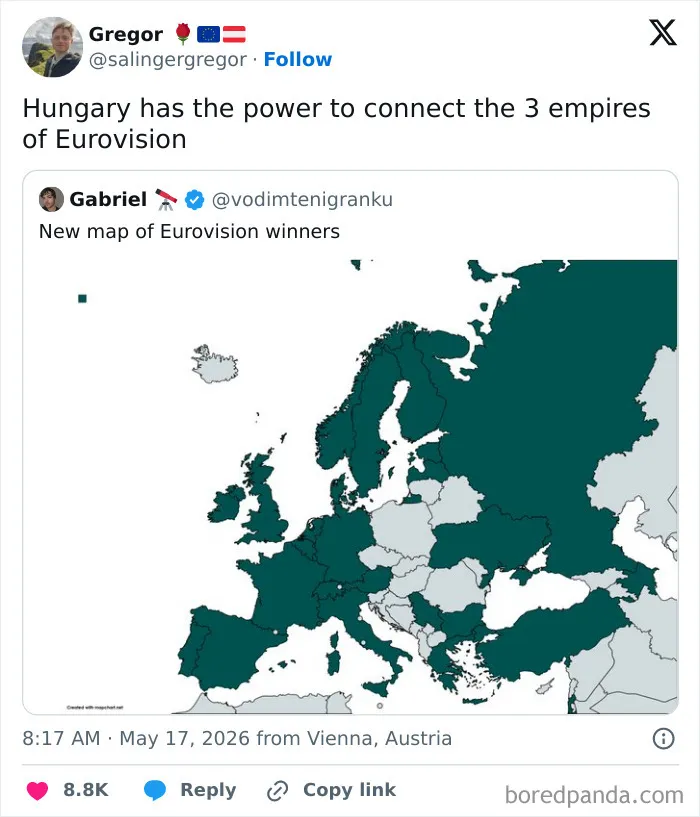 2026 Eurovision's Biggest Moments Spark A Flurry Of Memes, Here Are The Funniest Ones