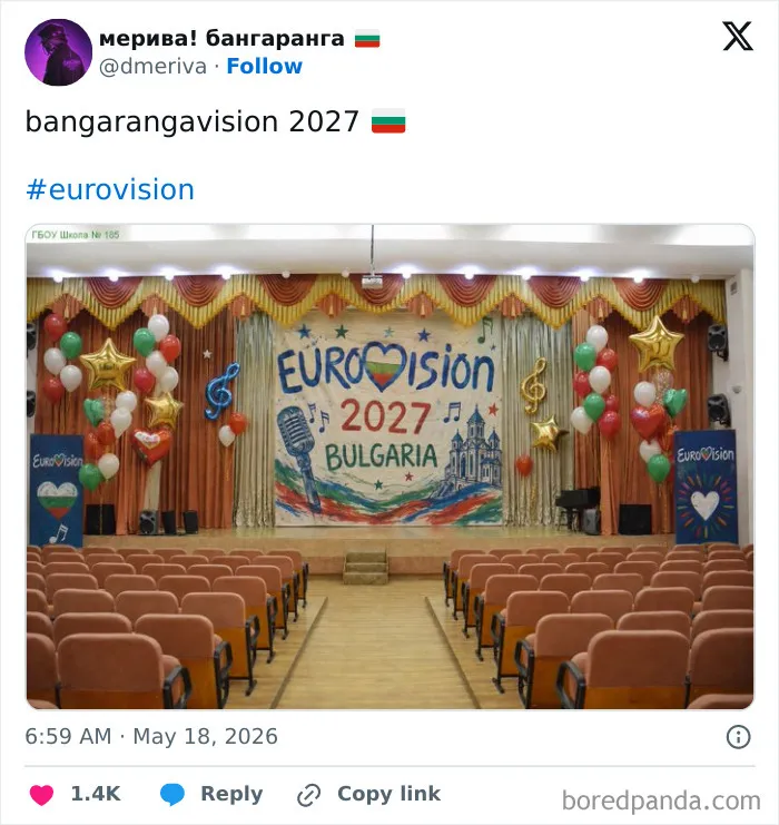 2026 Eurovision's Biggest Moments Spark A Flurry Of Memes, Here Are The Funniest Ones