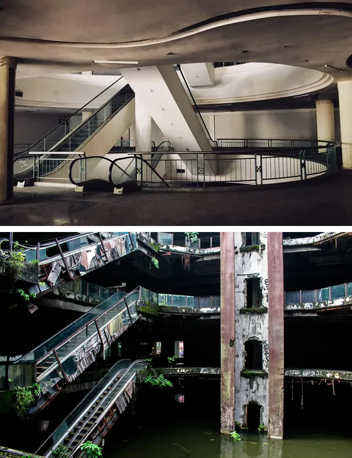 New World Mall, Thailand: A Ruined Shopping Hub Turned Into A Sunken Urban Fish Sanctuary