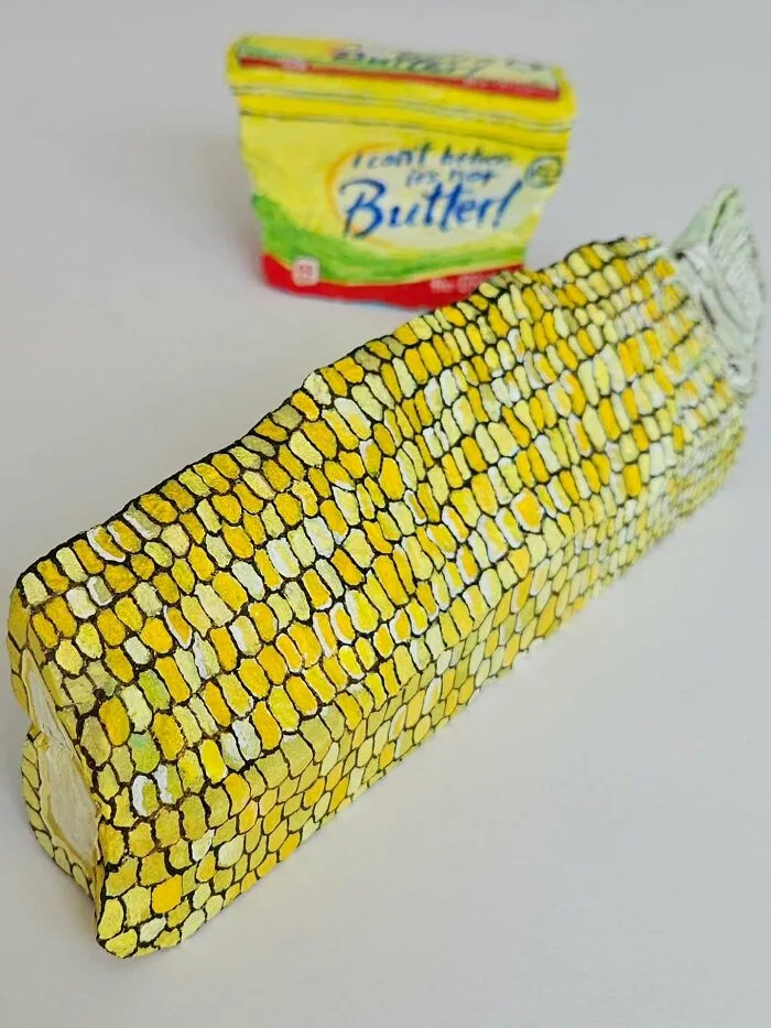40 Colorful Stone Creations By This Artist That Turn Rocks Into Iconic Foods And Famous Products