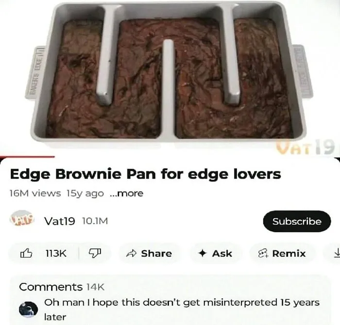 Edge brownie pan baking two brownies shaped with extra edges for edge lovers