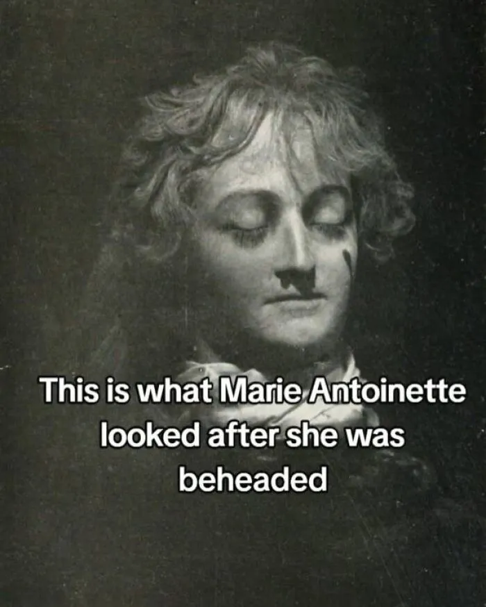 Image showing Marie Antoinette after she was beheaded