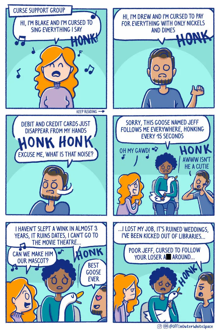 27 New Comics By ‘Off In Outer Whitespace’ That Go From Normal To Ridiculous Fast