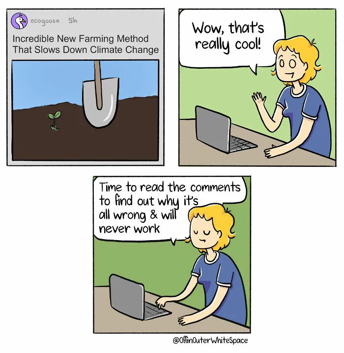 27 New Comics By ‘Off In Outer Whitespace’ That Go From Normal To Ridiculous Fast