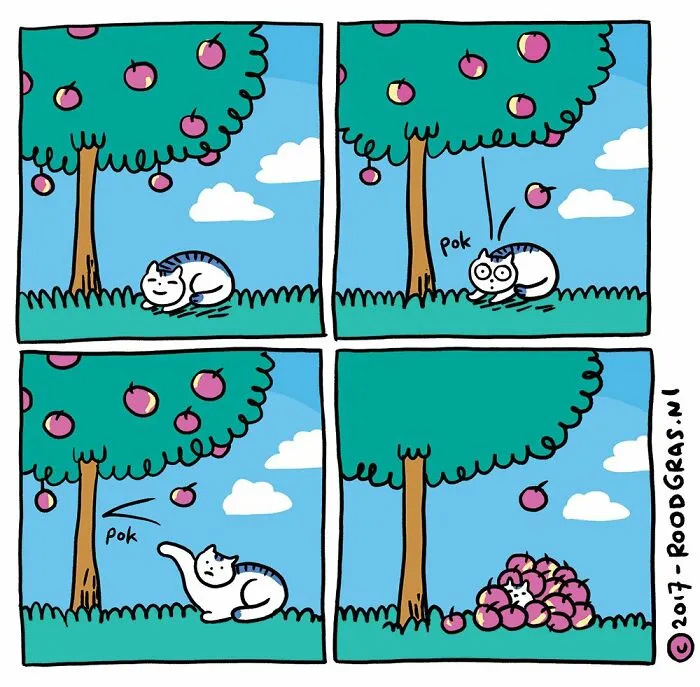 “I Think Everyone Loves Cats”: 26 Adorable Comics By Rob Van Barneveld (New Pics)