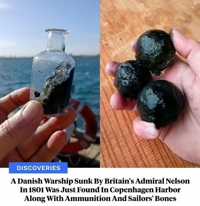 Artifacts from 1801 Danish warship sunk by Britain found in Copenhagen harbor