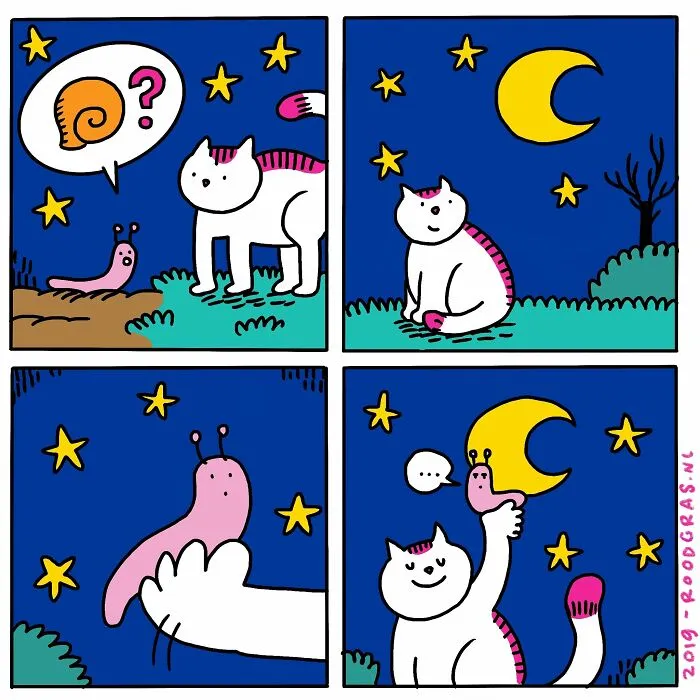 “I Think Everyone Loves Cats”: 26 Adorable Comics By Rob Van Barneveld (New Pics)