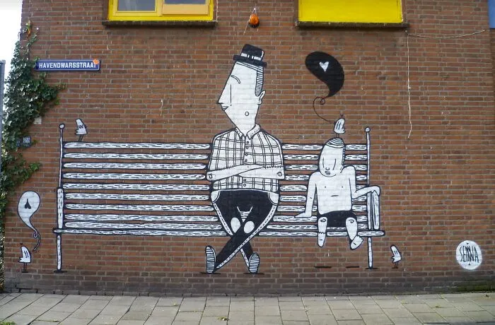 43 Powerful Murals By Alex Senna That Capture Human Connection And Individual Struggles