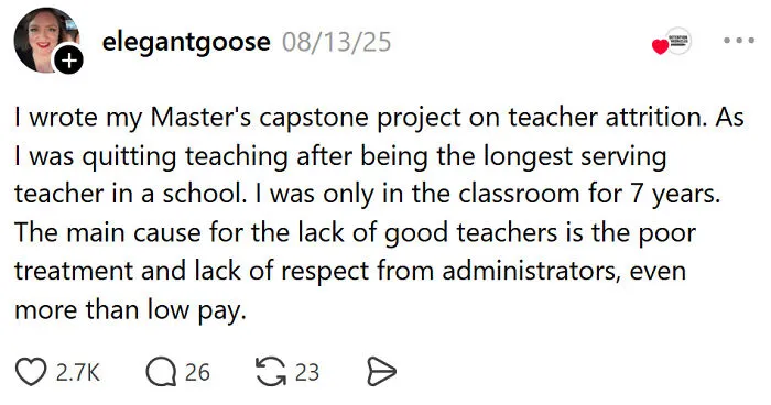 “The Parents”: 51 Real Reasons Teachers Are Walking Away From The Classroom