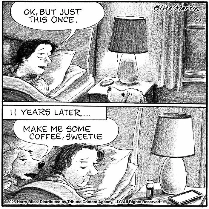 This New Yorker Cartoonist Creates Wholesome And Humorous One-Panel Dog Comics (40 Pics)
