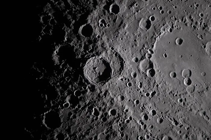 Shadows Across Vavilov Crater