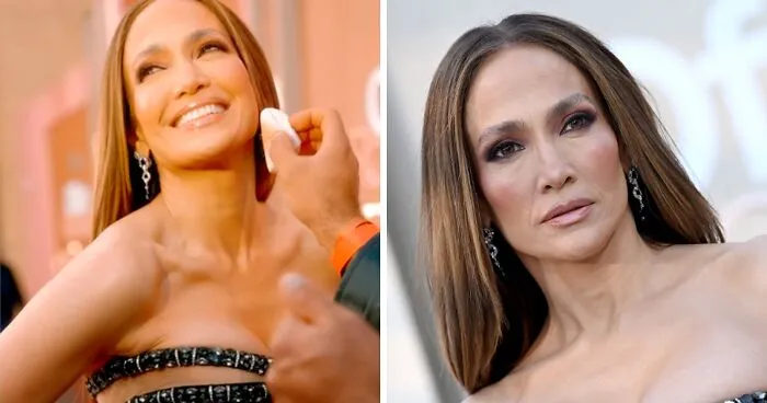 Jennifer Lopez’s Filtered Premiere Photos Face Backlash After Unedited Images Revive Debate Over Aging In Hollywood