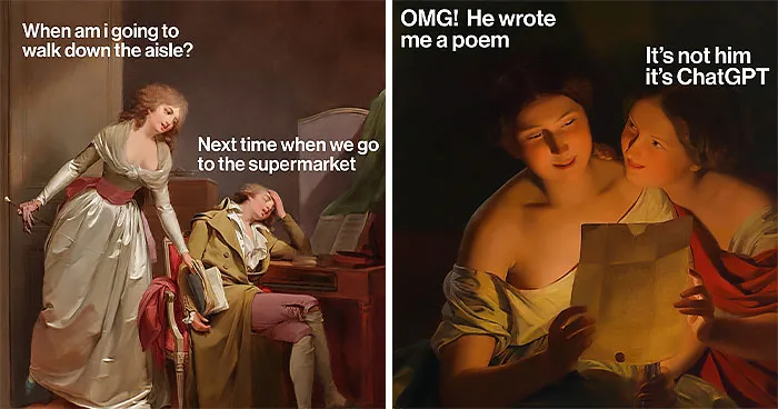 Classical Art Captioned As Modern-Day Memes: 58 Funny Edits By Varkey (New Pics)