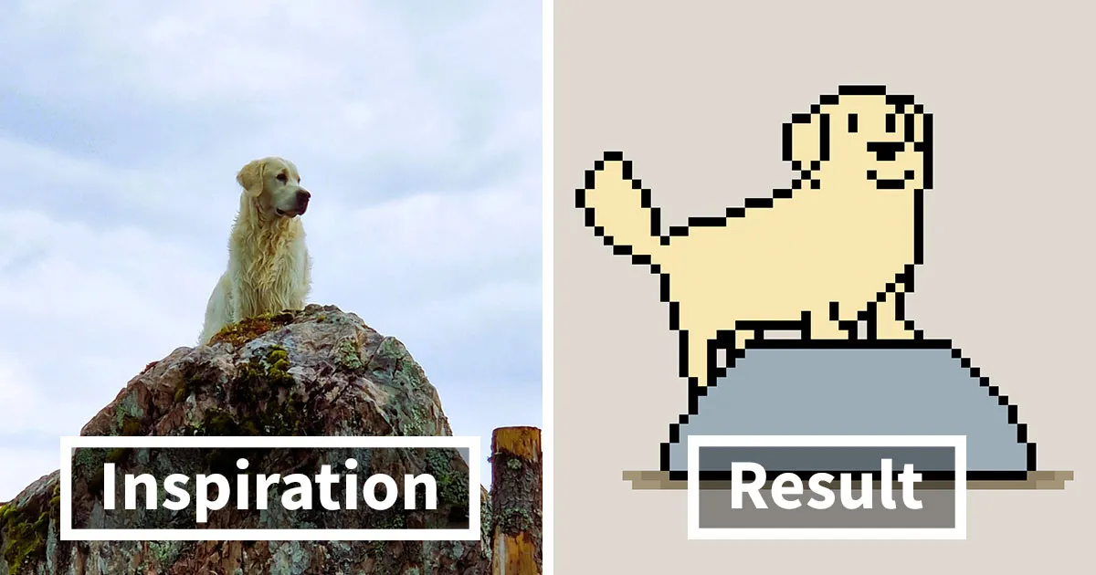 This Dog’s 13 Favorite Things Were Turned Into Tiny Pixel Animations By His Owner