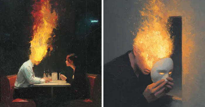 75 Cinematic Digital Artworks By This Artist That Perfectly Capture The Hidden Weight Of Human Emotions
