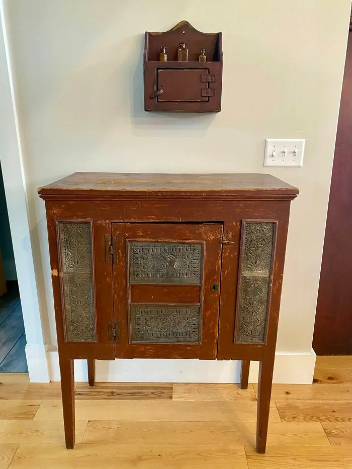 Here Is My Newly Acquired Pie Safe. It Came Out Of A Very Prominent Home In Maine