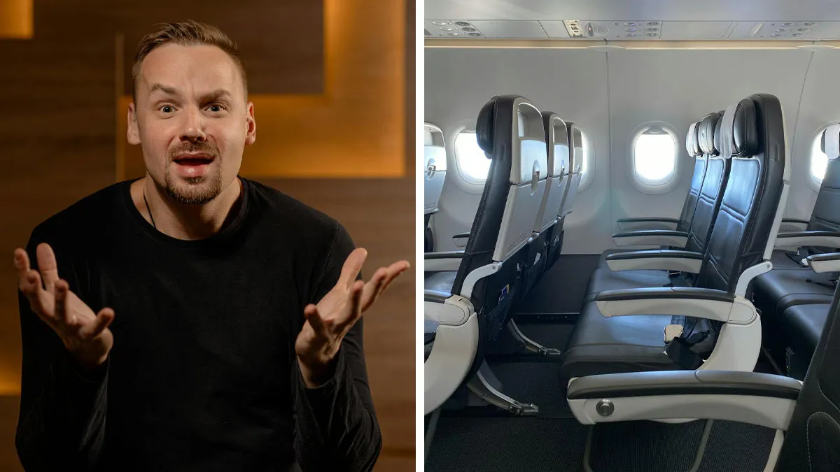 Family Forces Man Out Of Empty Row On Delayed Flight, Instantly Regrets It