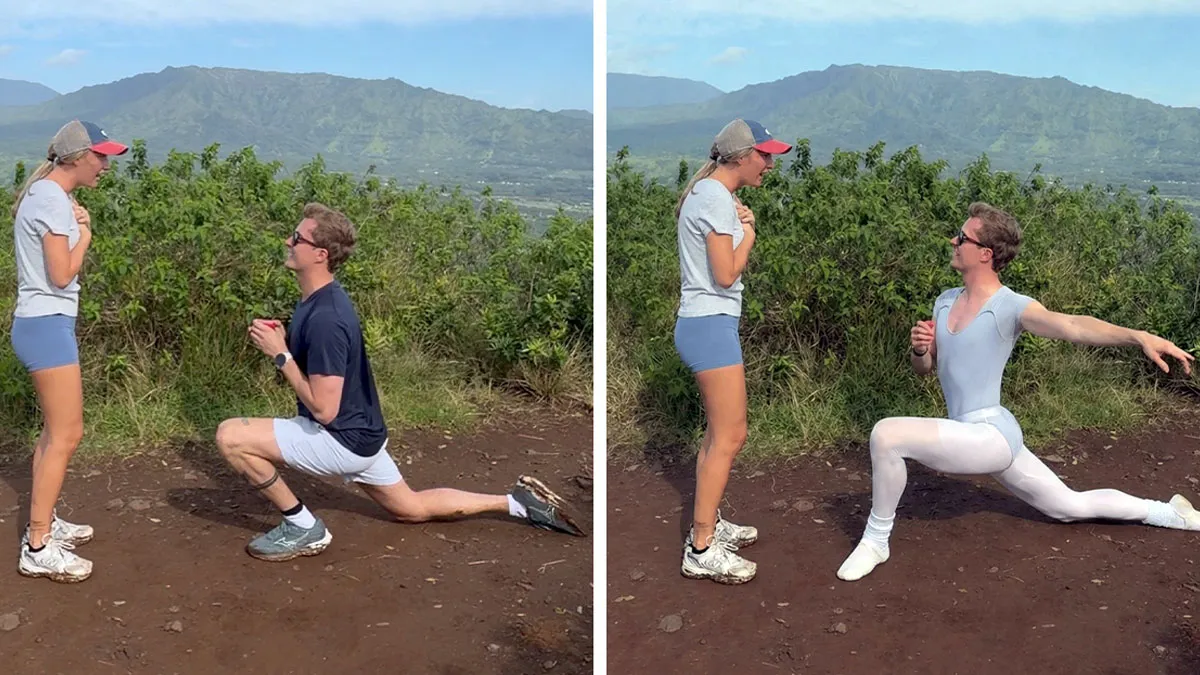 42 Funny Photo Edits That Highlight The Ridiculously Funny Proposal Pose This Man Achieved