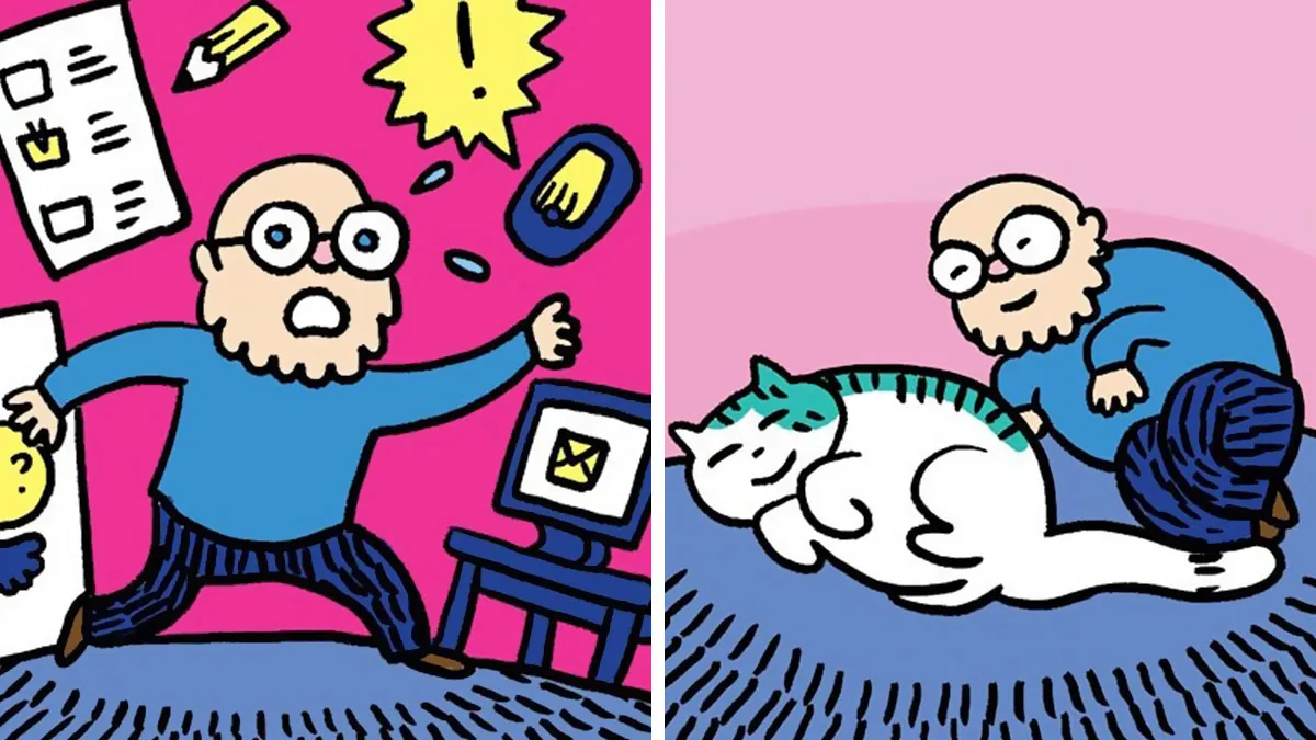 “I Think Everyone Loves Cats”: 26 Adorable Comics By Rob Van Barneveld (New Pics)