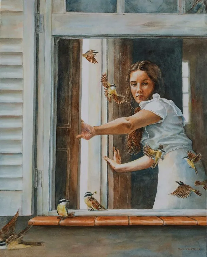 Self-Taught Watercolor Artist Transforms Light And Feminine Figures Into Visual Poetry (22 Pics)
