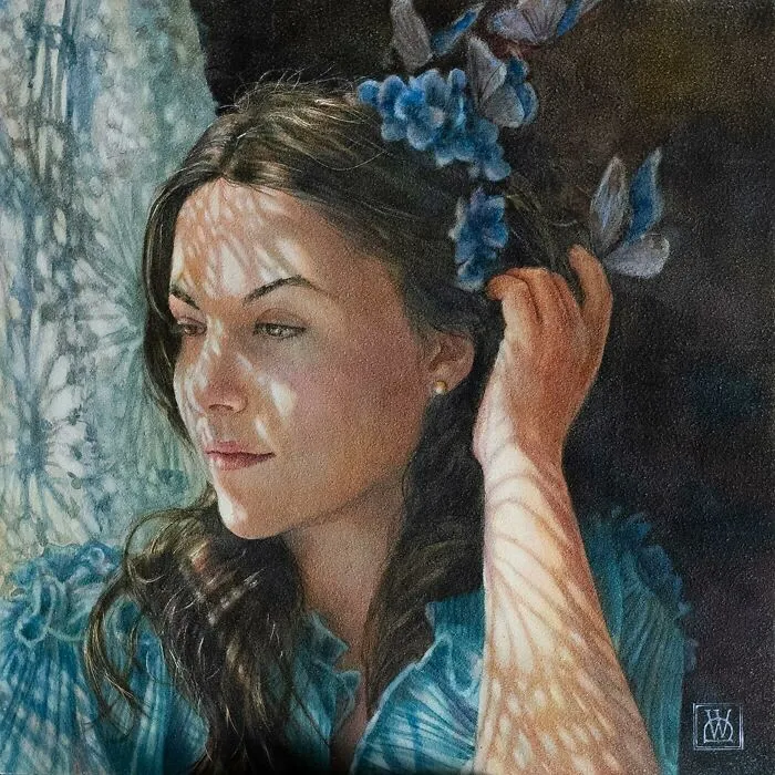 Self-Taught Watercolor Artist Transforms Light And Feminine Figures Into Visual Poetry (22 Pics)