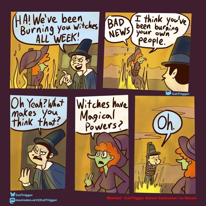 30 Hilariously Twisted Comics With Unexpected Endings By "Cat Trigger" (New Pics)