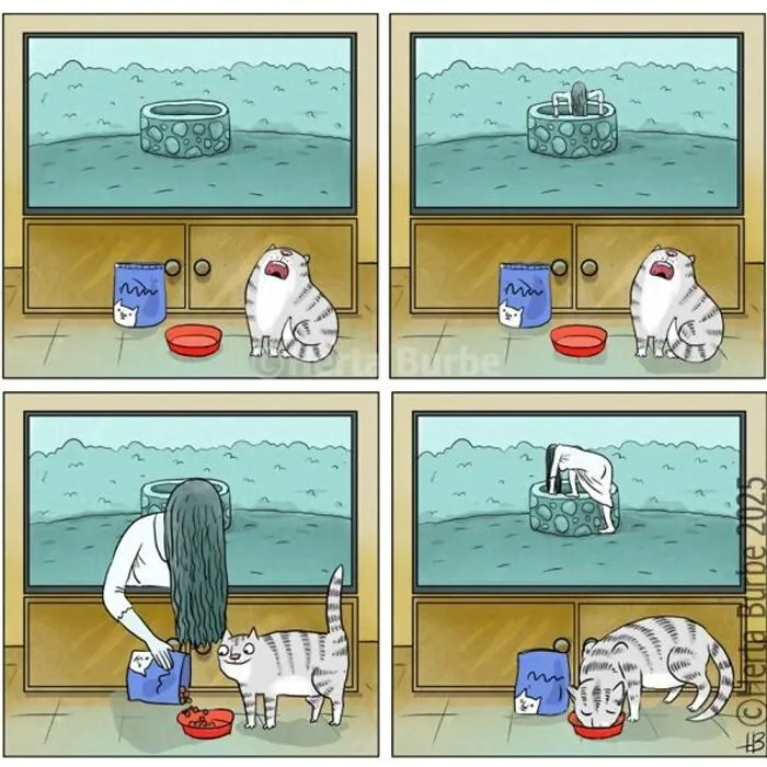 50 Beautiful Cat Comics By This Artist That Show Why Humans Feel So Deeply Connected To These Animals
