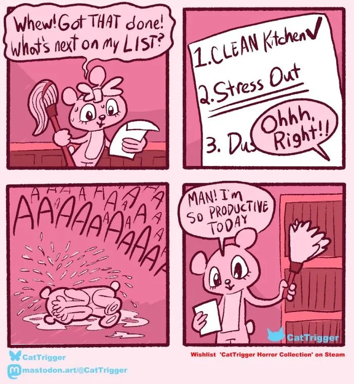30 Hilariously Twisted Comics With Unexpected Endings By "Cat Trigger" (New Pics)