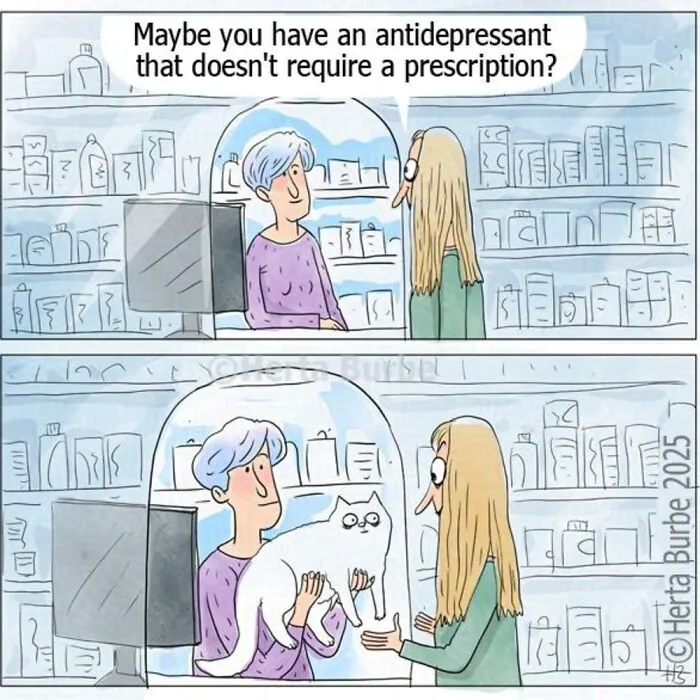 50 Beautiful Cat Comics By This Artist That Show Why Humans Feel So Deeply Connected To These Animals