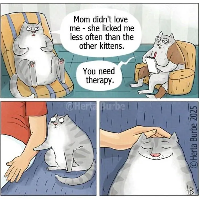 50 Beautiful Cat Comics By This Artist That Show Why Humans Feel So Deeply Connected To These Animals