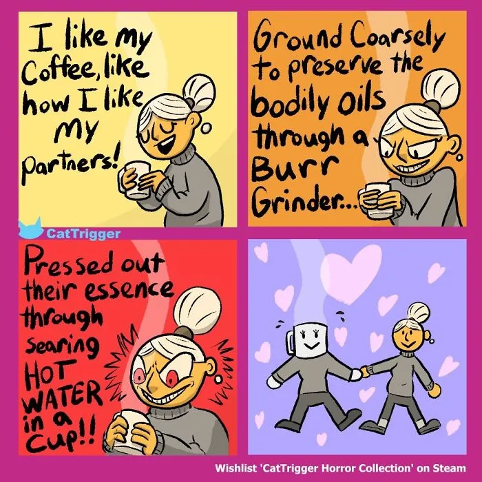 30 Hilariously Twisted Comics With Unexpected Endings By "Cat Trigger" (New Pics)