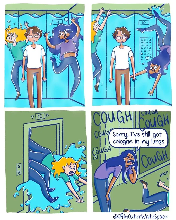 27 New Comics By ‘Off In Outer Whitespace’ That Go From Normal To Ridiculous Fast